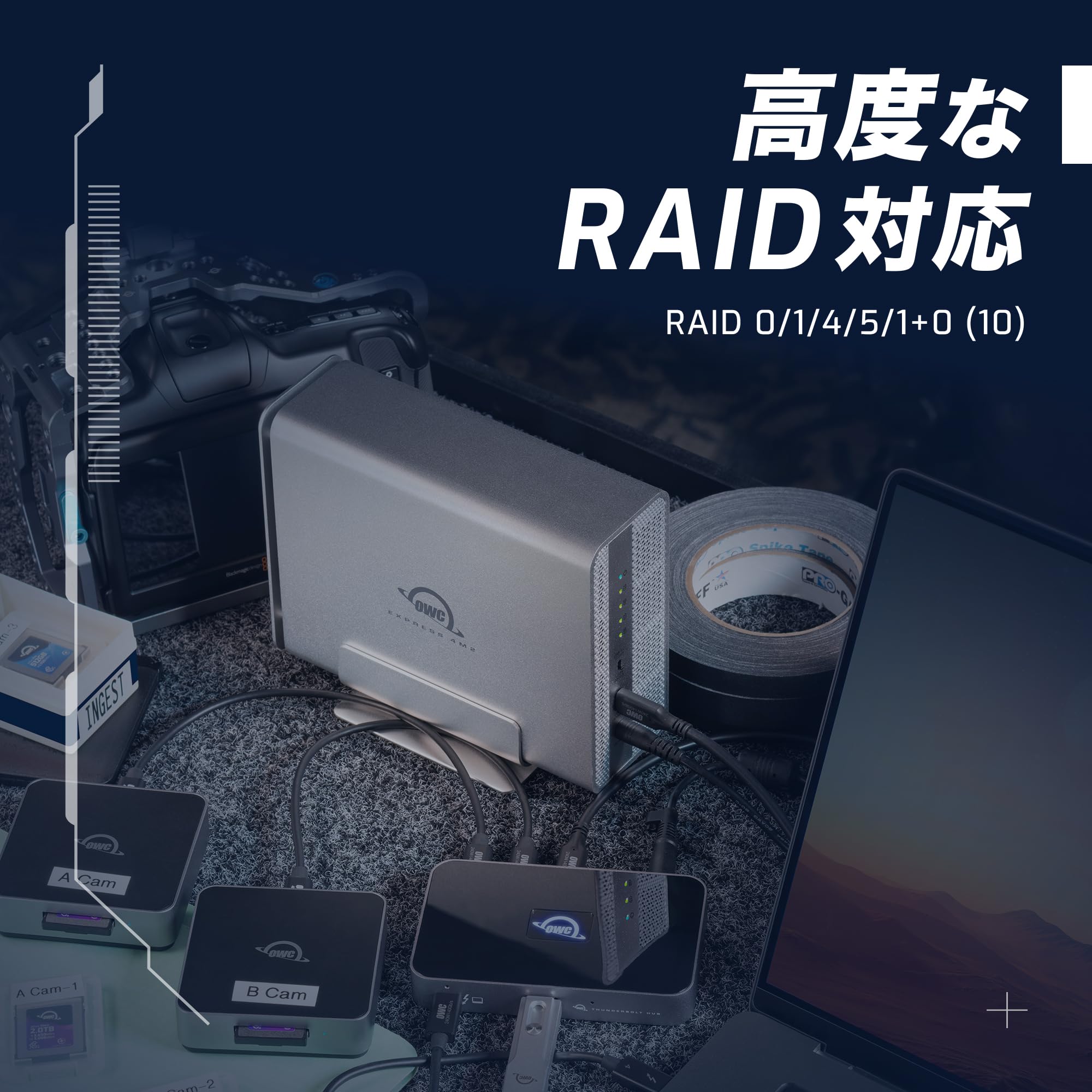 Amazon.co.jp: 【OWC直営】OWC USB4 Express 4M2 4スロット USB4